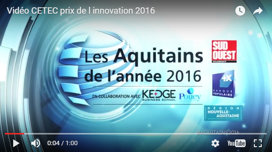 Cetec prix de l'innovation 2016